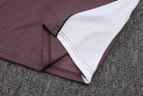 25-26 Man Utd Grey purple Training Short Suit #D25126