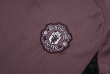 25-26 Man Utd Grey purple Training Short Suit #D25126
