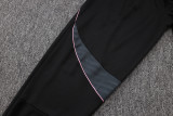 25-26 JUV Black Half Pull Tracksuit #B2557(半拉链)