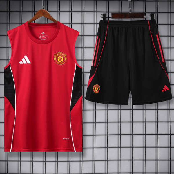 25-26 Man Utd Red Tank top and shorts suit