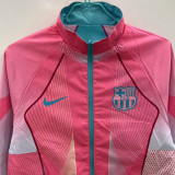 25-26 BAR Green & Pink Double Sided Windbreaker (双面风衣)(刺绣)