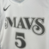 24-25 Dallas Mavericks RUSSELL #5 White City Edition Top Quality Hot Pressing NBA Jersey