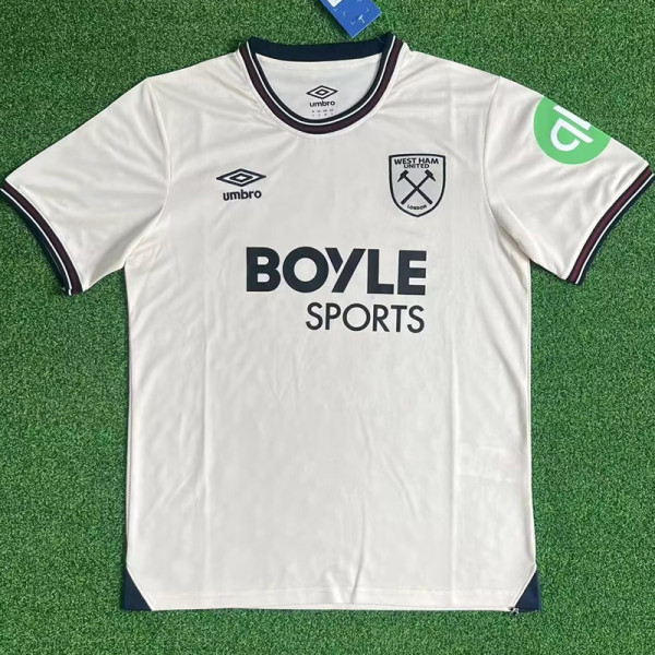 25-26 West Ham Away Fans Soccer Jersey