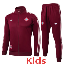 25-26 Bayern Jujube red Kids Jacket Tracksuit #E2510(童装)