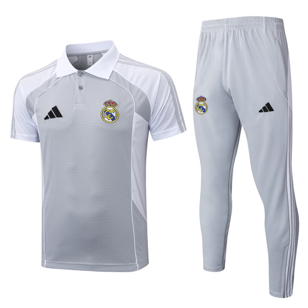 25-26 RMA Grey white Short shirts and Long trousers Suit #C2557