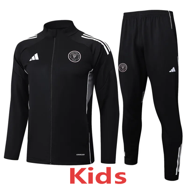 25-26 Inter Miami Black Kids Jacket Tracksuit #E2516(童装)