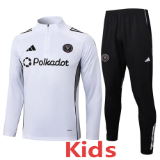 25-26 Inter Miami White Kids Half Pull Tracksuit #E2529(童装)(半拉链)