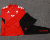 25-26 LIV Red Kids Half Pull Tracksuit #E2534(童装)(半拉链)