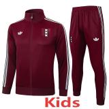 25-26 Ajax Jujube red Kids Jacket Tracksuit #E2538(童装)