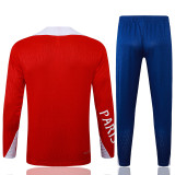 25-26 PSG Jordan Red Half Pull Tracksuit #B2516(半拉链)