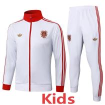25-26 Bayern White Kids Jacket Tracksuit #E2525(童装)