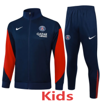 25-26 PSG Royal blue Kids Jacket Tracksuit #E2566(童装)