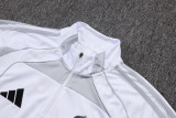 25-26 RMA White grey Kids Half Pull Tracksuit #E25106(童装)(半拉链)