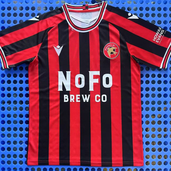 25-26 Walsall FC Home Fans Soccer Jersey