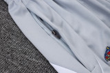 25-26 RMA White grey Kids Half Pull Tracksuit #E25106(童装)(半拉链)