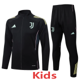 25-26 JUV Black Kids Jacket Tracksuit #E25116(童装)