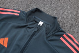 25-26 Bayern Dark gray Kids Jacket Tracksuit #E25107(童装)