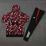 25-26 Man Utd Red Black Hoodie Tracksuit (卫衣套装)