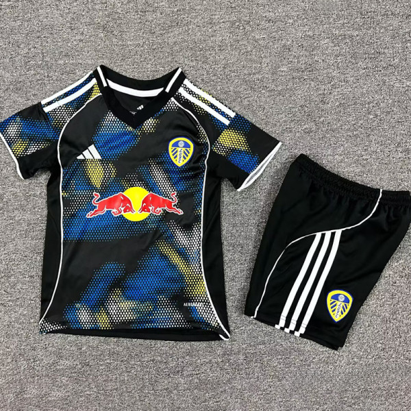 25-26 Leeds United Third Kids Soccer Jersey
