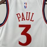 24-25 Clippers PAUL #3 White City Edition Top Quality Hot Pressing NBA Jersey