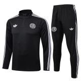 25-26 Germany Black Half Pull Tracksuit #B2579(半拉链)