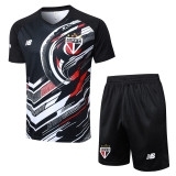 25-26 Sao Paulo Black Training Short Suit #D25162