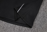 25-26 Argentina Black Kids Half Pull Tracksuit #E25130(童装)(半拉链)