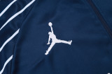 25-26 PSG Jordan Royal blue Half Pull Tracksuit #B2591(半拉链)
