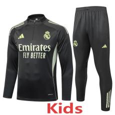 25-26 RMA Grey green Kids Half Pull Tracksuit #E25139(童装)(半拉链)
