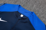 25-26 PSG Royal blue Half Pull Tracksuit #B2585(半拉链)