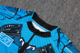 25-26 Napoli Blue Kids Half Pull Tracksuit #E25152(童装)(半拉链)
