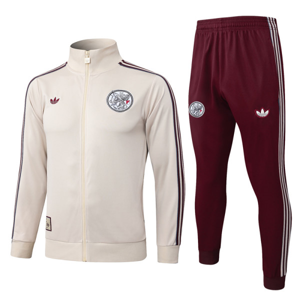 25-26 Ajax Beige Jacket Tracksuit #A2584