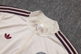 25-26 Ajax Beige Half Pull Tracksuit #B2595(半拉链)