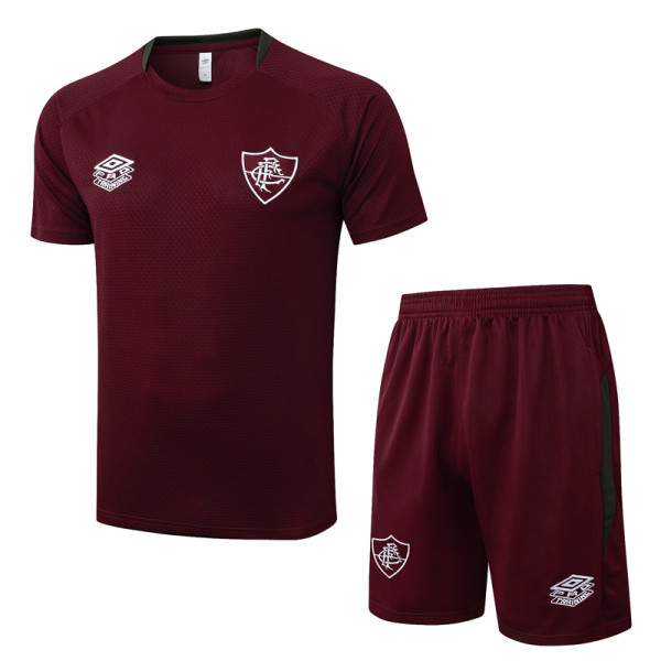 25-26 Fluminense Jujube red Training Short Suit #D25179