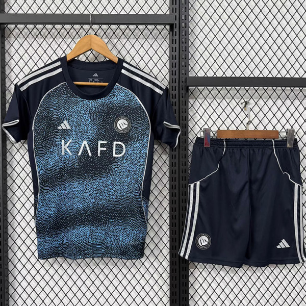 25-26 AL-Nassr Away Kids Soccer Jersey
