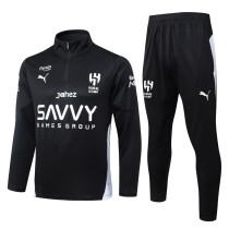 25-26 Al-Hilal Black Half Pull Tracksuit #B2598(半拉链)