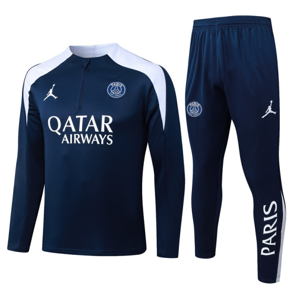 25-26 PSG Jordan Royal blue Half Pull Tracksuit #B2597(半拉链)