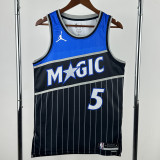 25-26 Magic BANCHERO #5 Black Top Quality Hot Pressing NBA Jersey (Trapeze Edition) 飞人版