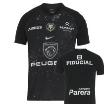 2025 Toulouse Black Rugby Jersey (圆领)