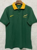 2025 South Africa Green Polo Rugby Jersey (有领)