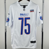 25-26  PSG #75 Casual Edition White NFL Jersey