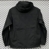 25-26 PSG Jordan Black Outdoor Jackets #L6607软料