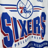 2026 76ERS White Retro High Quality Casual T-Shirt #MN