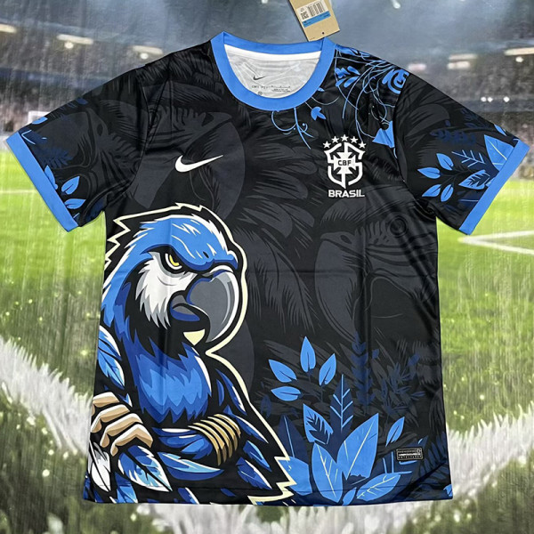 25-26 Brazil Black Blue Special Edition Training shirts