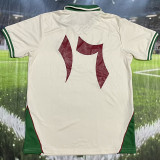 25-26 Palestina Beige Training shirts (#17)绿领