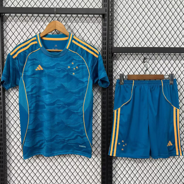 25-26 Cruzeiro Third Kids Soccer Jersey