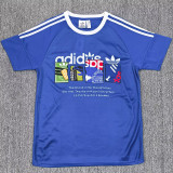 2025 AD Blue Casual T-Shirt (三叶AD)蓝色