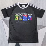 2025 AD Black Casual T-Shirt (三叶AD)