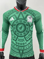 26-27 Mexico Home Long Sleeve Player Version Soccer Jersey (长袖球员)