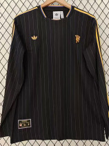 25-26 Man Utd Black Casual Edition Long Sleeve Training (长袖)(金标)